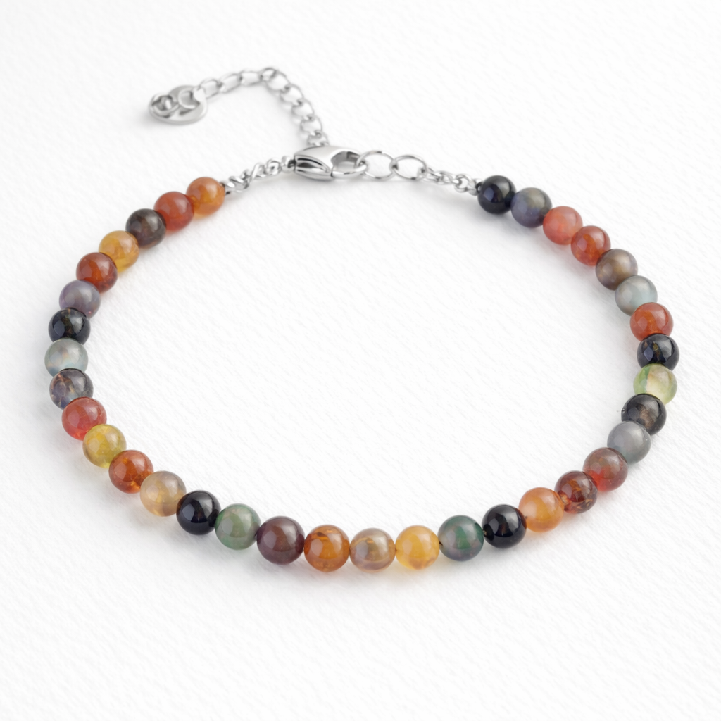 Agate Beaded Bracelet