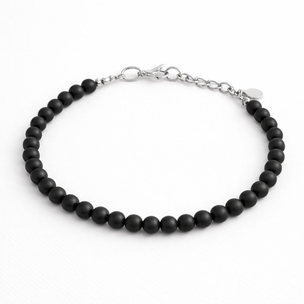 Black Onyx Beaded Bracelet