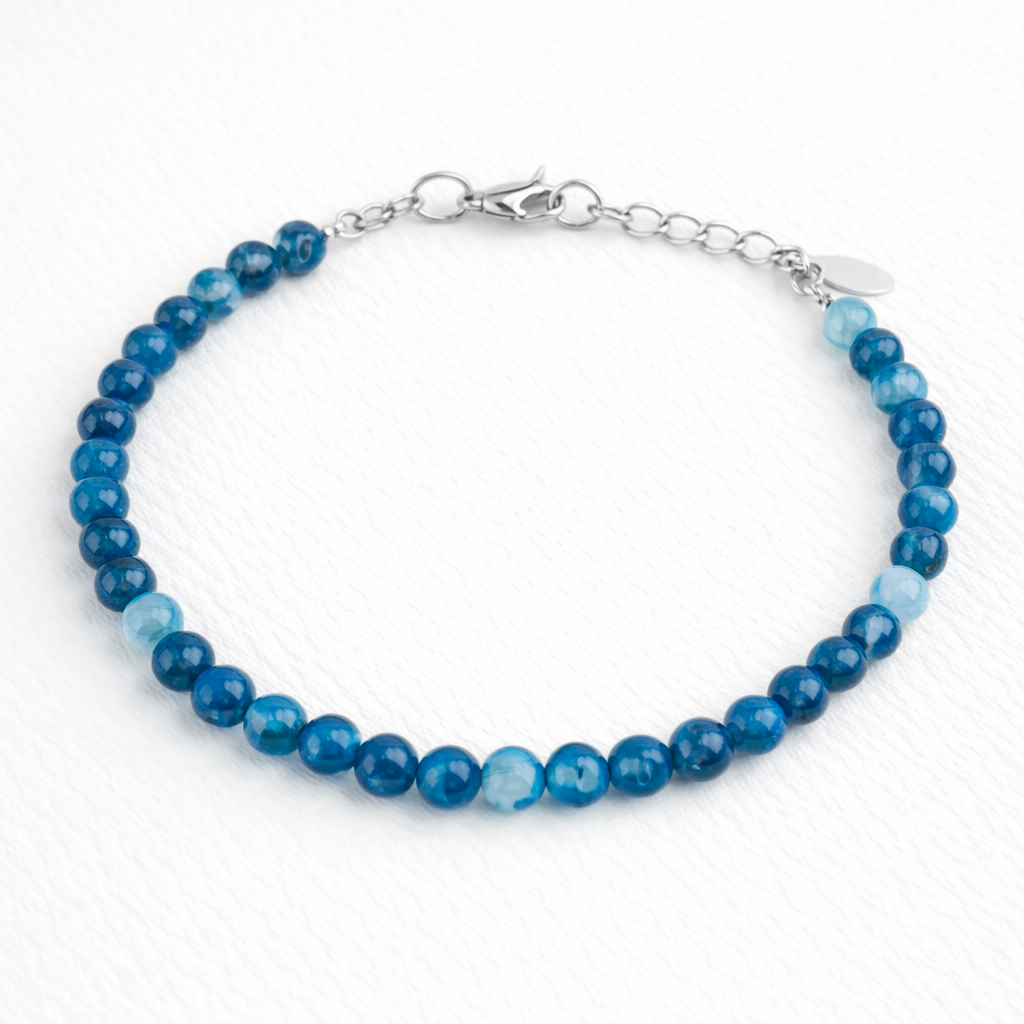 Agate Beaded Bracelet
