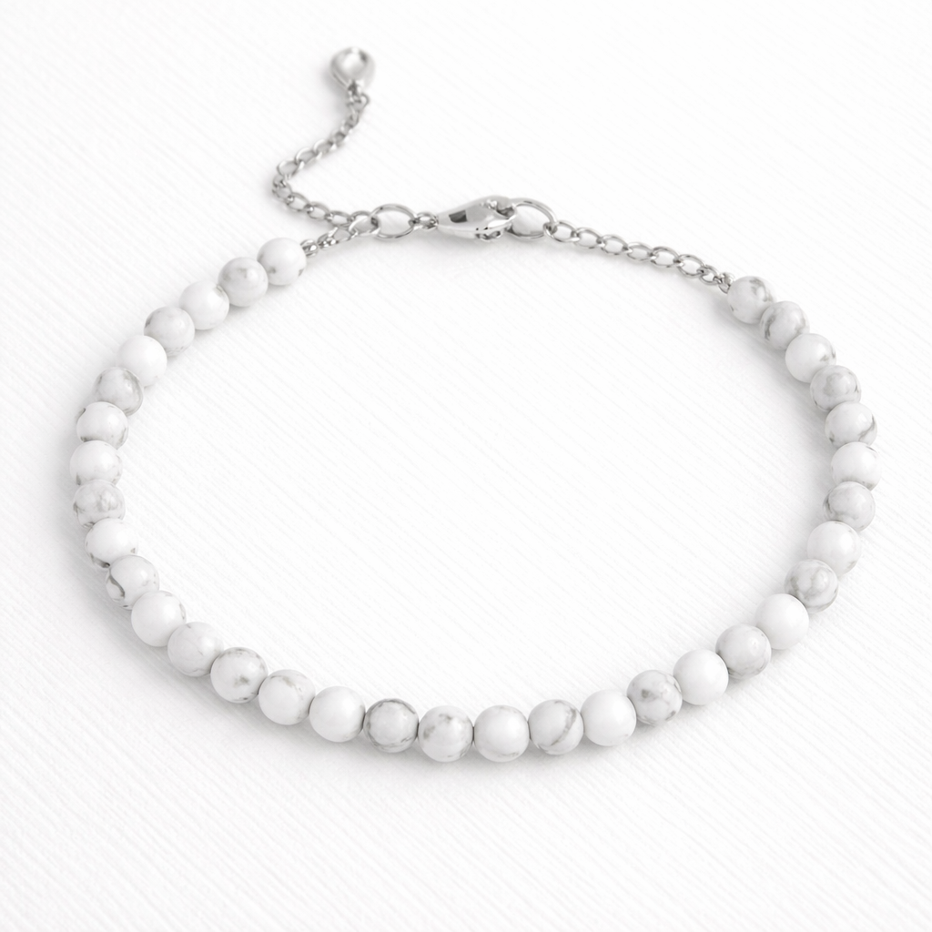 Light Stone Beaded Bracelet