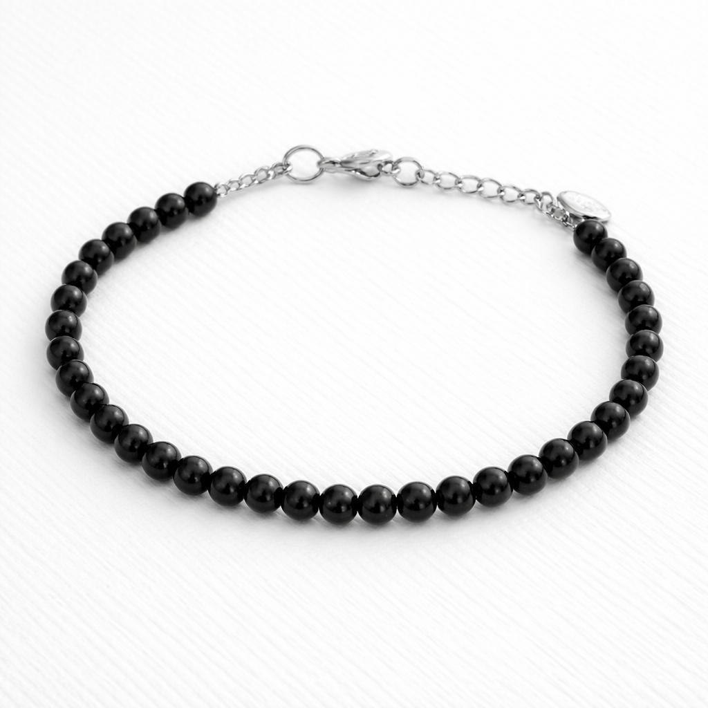 Black Onyx Beaded Bracelet